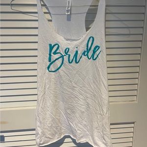 White Bride Tank Top